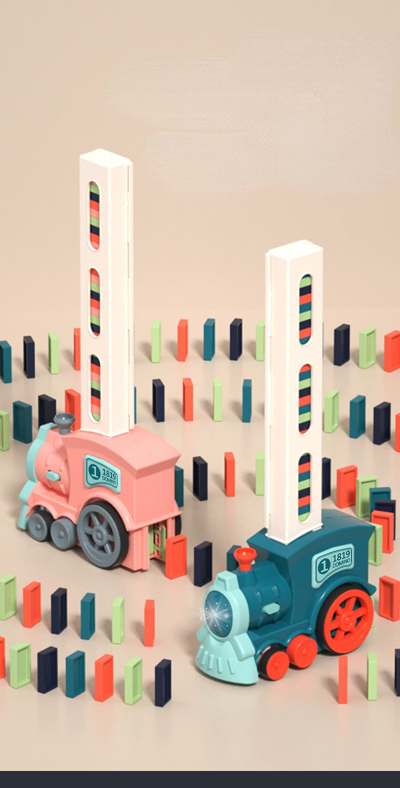 Educational Children's Toy: Dominoes Automatic Electric Train