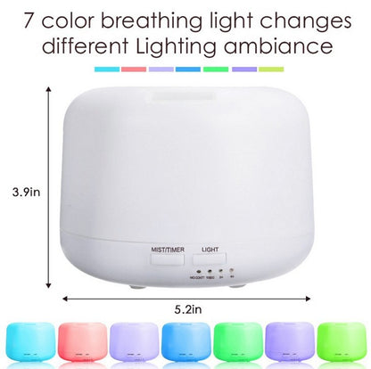 Air Aroma Diffuser - Ultrasonic High-capacity Mist Nozzle with Humidifier for Home Use