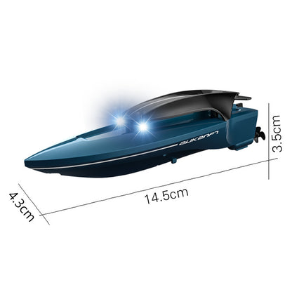 Wireless Remote Control Speedboat with Lights and Rechargeable Battery