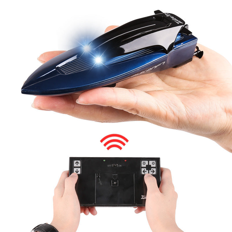 Wireless Remote Control Speedboat with Lights and Rechargeable Battery