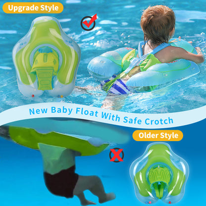 Swimbobo Baby Swim Ring - Underarm Float for Children, Sunshade and UV Protection, Toddler Swimming Aid