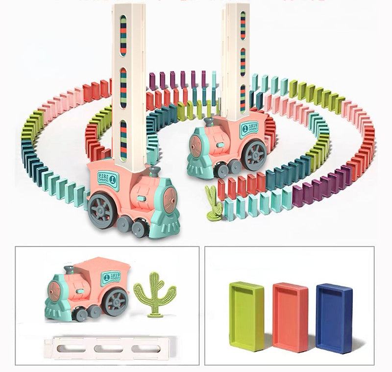 Educational Children's Toy: Dominoes Automatic Electric Train