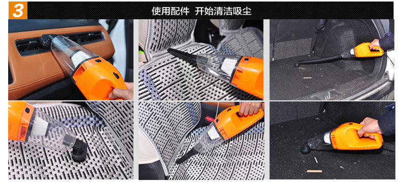 Vacuum Cleaner, Powerful 120W High-Power Wet/Dry Car Vacuum with Strong Suction, Portable Car Vacuum Cleaner