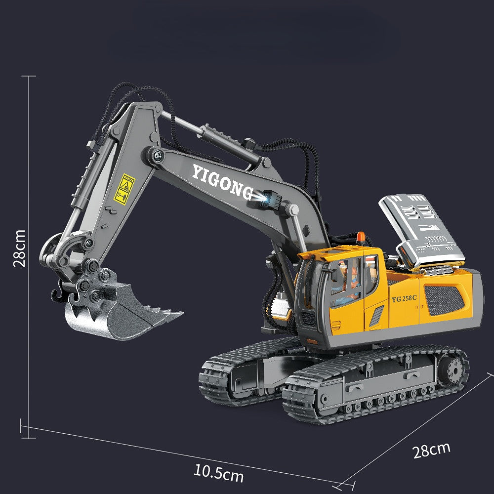 Remote Control alloy Excavator and Dump Truck Toy Set for Children - Remote Control Car