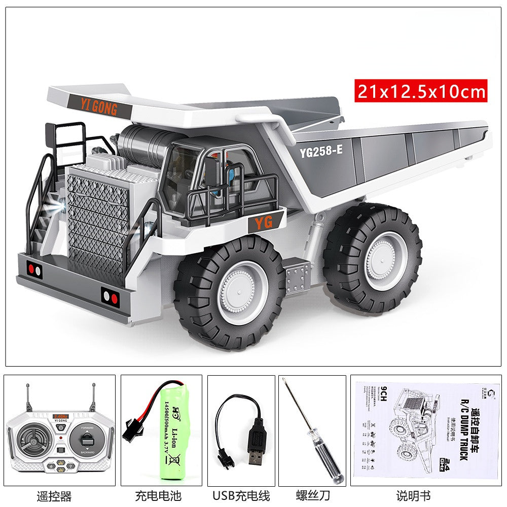 Remote Control alloy Excavator and Dump Truck Toy Set for Children - Remote Control Car