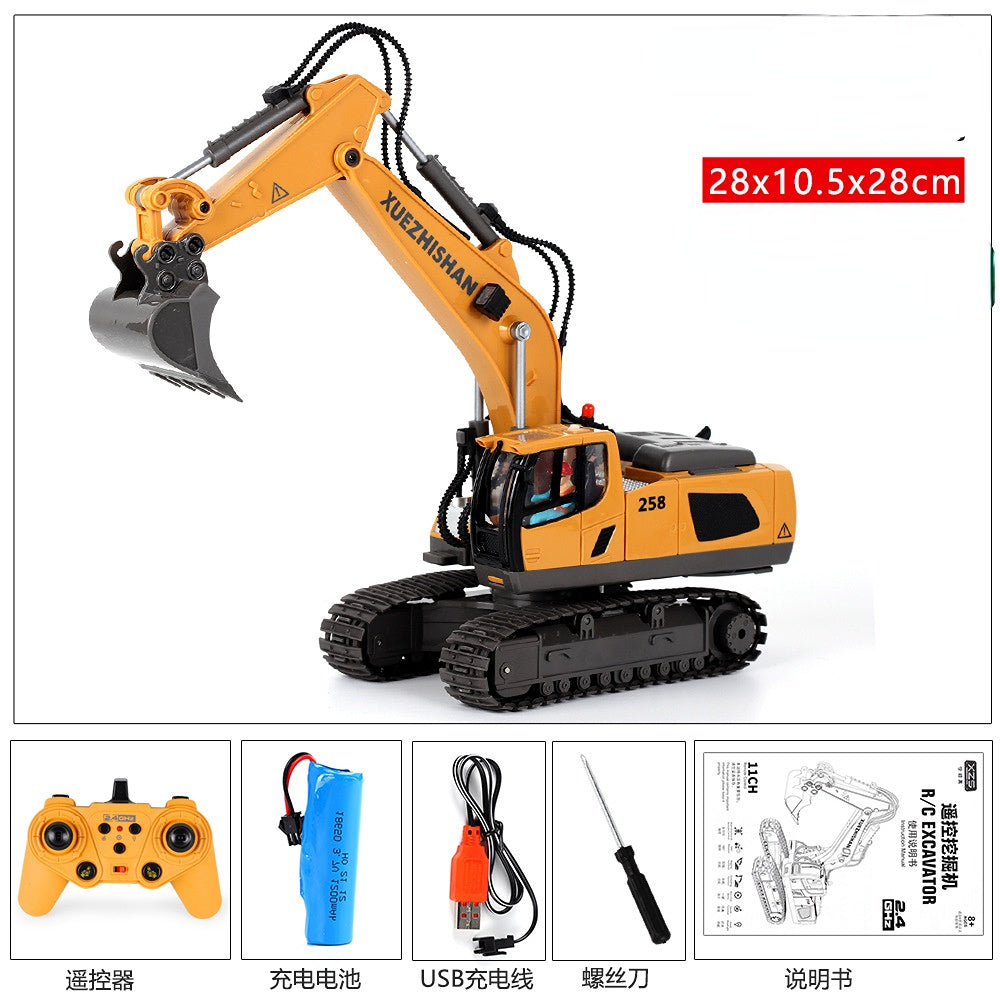 Remote Control alloy Excavator and Dump Truck Toy Set for Children - Remote Control Car