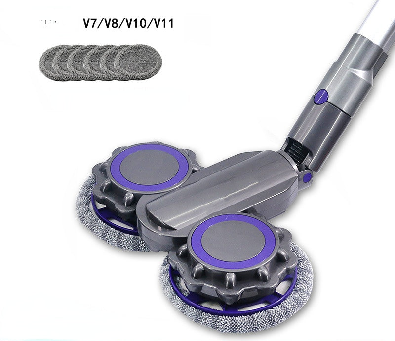 Electric Mop Head for Dyson V6V7V8V10V11 Vacuum Cleaner - Wet Mop Cleaning and Suction-Drag Integrated Machine Accessory