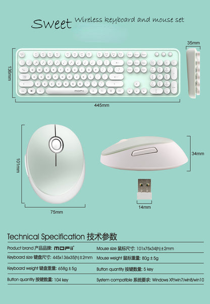 Wireless Keyboard and Mouse Set