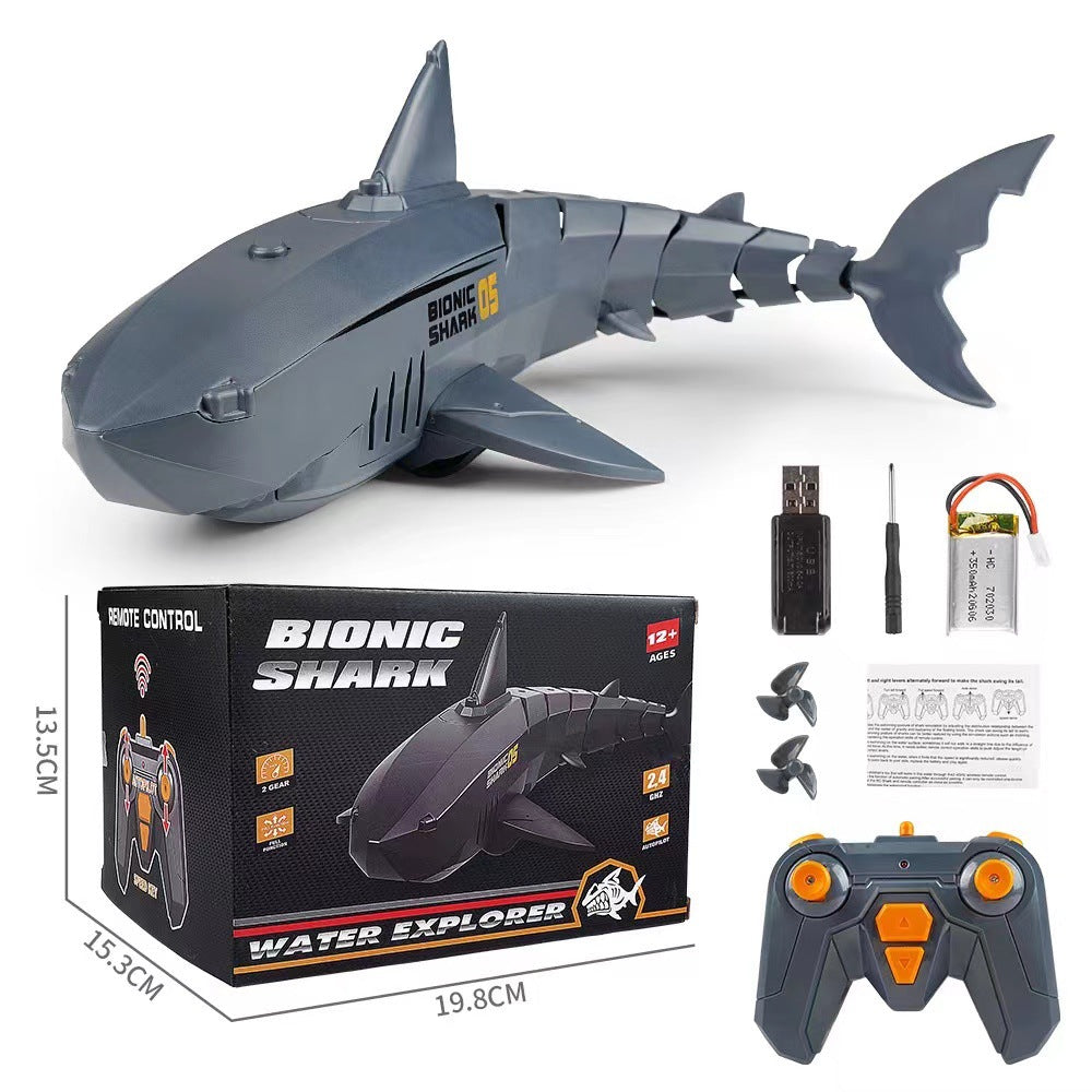 2.4G Remote Control Shark Water Toy - Rechargeable and Wireless for Children