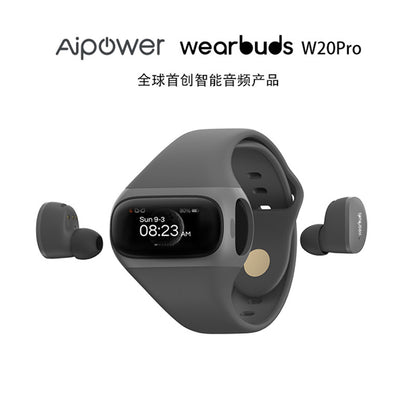 Wearbuds W20 True Wireless Bluetooth Headset and Smart Sports Bracelet Watch