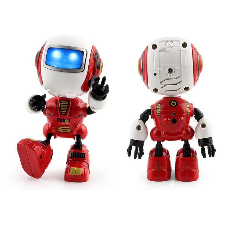 Interactive Induction Alloy Robot Toy with Light and Music, Ideal Intelligent Companion