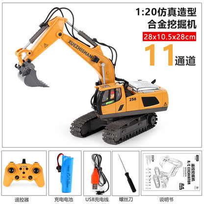 Remote Control alloy Excavator and Dump Truck Toy Set for Children - Remote Control Car