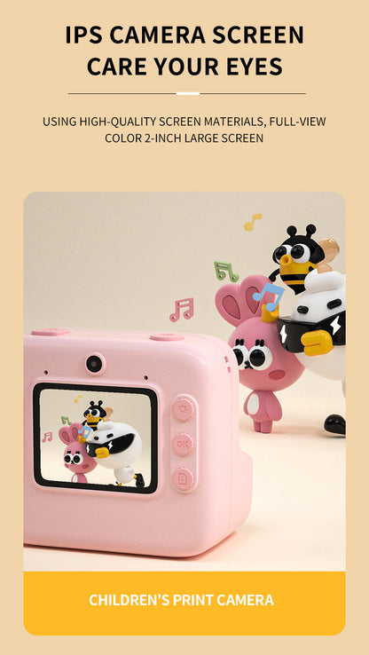 Instant Print Kids Camera with Thermal Printing Technology