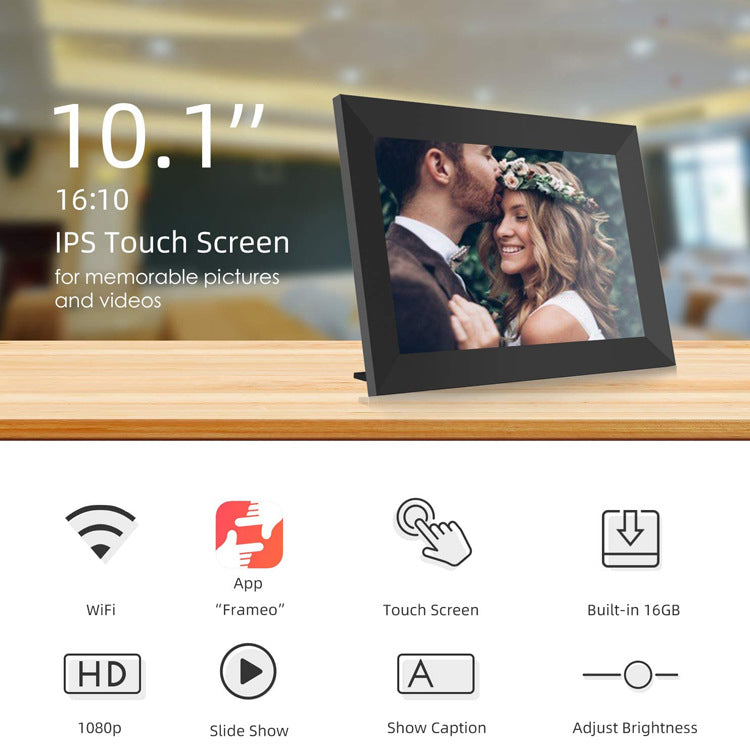 10.1 inch IPS HD Digital Photo Frame Smart Touch WiFi Photo Frame touch screen