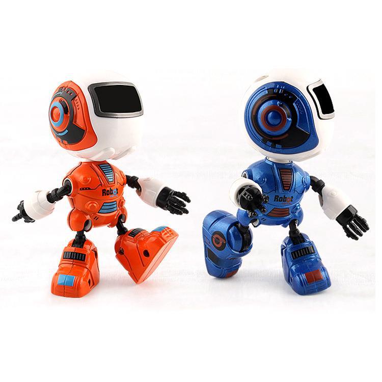 Interactive Induction Alloy Robot Toy with Light and Music, Ideal Intelligent Companion