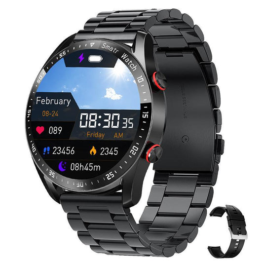 HW20 Smart Watch - ECG+PPG, Stainless Steel Strap, Bluetooth, Waterproof, Health Monitoring