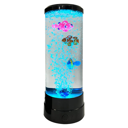 Bubble Fish LED Night Light - Realistic Simulated Aquarium Atmosphere with Multicolor Effects