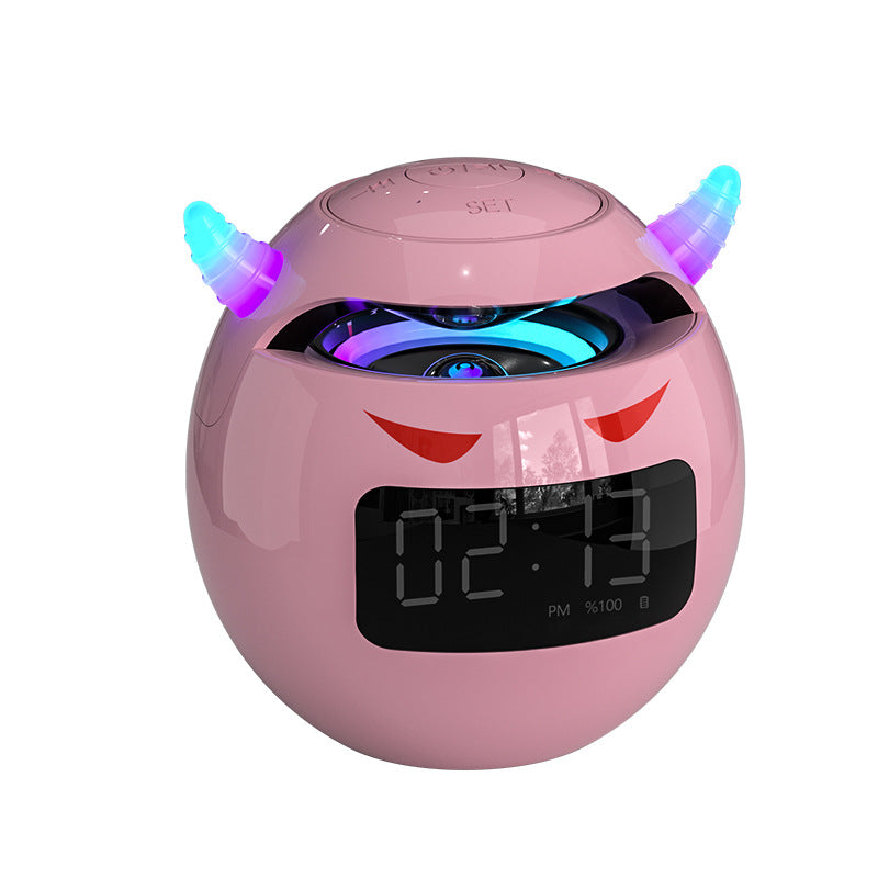 devil Bluetooth speaker clock alarm clock sound hifi speaker