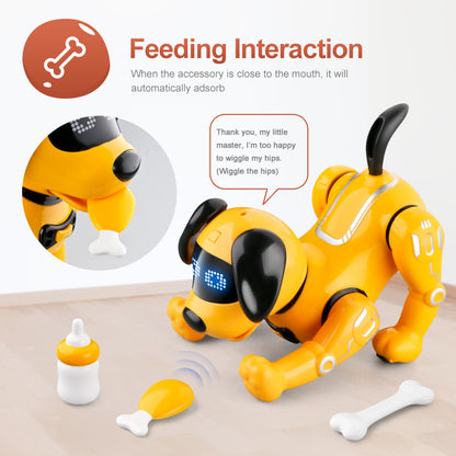 Interactive Remote Control Robot Dog Toy with Accessories