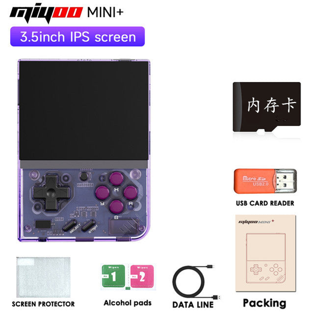 Miyoo Mini Plus+ OOpen Source Handheld Gaming Console - Retro Game Machine with Classic Nostalgia, 3.5-Inch High-Definition Screen, GBA Street Arcade