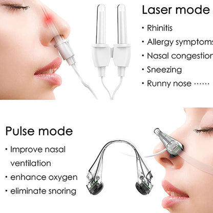 Low-Frequency Pulse Rhinitis Instrument Physiotherapy Massager with Infrared Therapy and Anti-Snoring Device