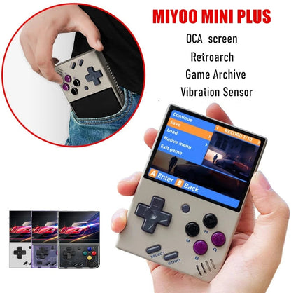 Miyoo Mini Plus+ OOpen Source Handheld Gaming Console - Retro Game Machine with Classic Nostalgia, 3.5-Inch High-Definition Screen, GBA Street Arcade