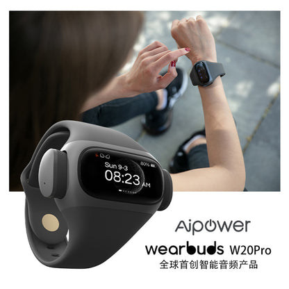 Wearbuds W20 True Wireless Bluetooth Headset and Smart Sports Bracelet Watch