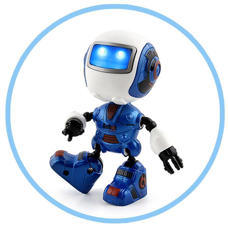 Interactive Induction Alloy Robot Toy with Light and Music, Ideal Intelligent Companion