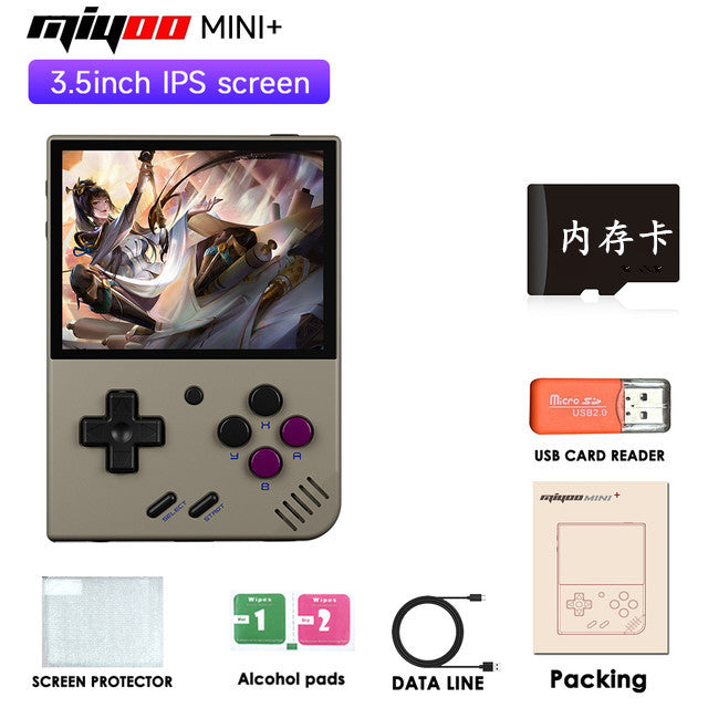 Miyoo Mini Plus+ OOpen Source Handheld Gaming Console - Retro Game Machine with Classic Nostalgia, 3.5-Inch High-Definition Screen, GBA Street Arcade