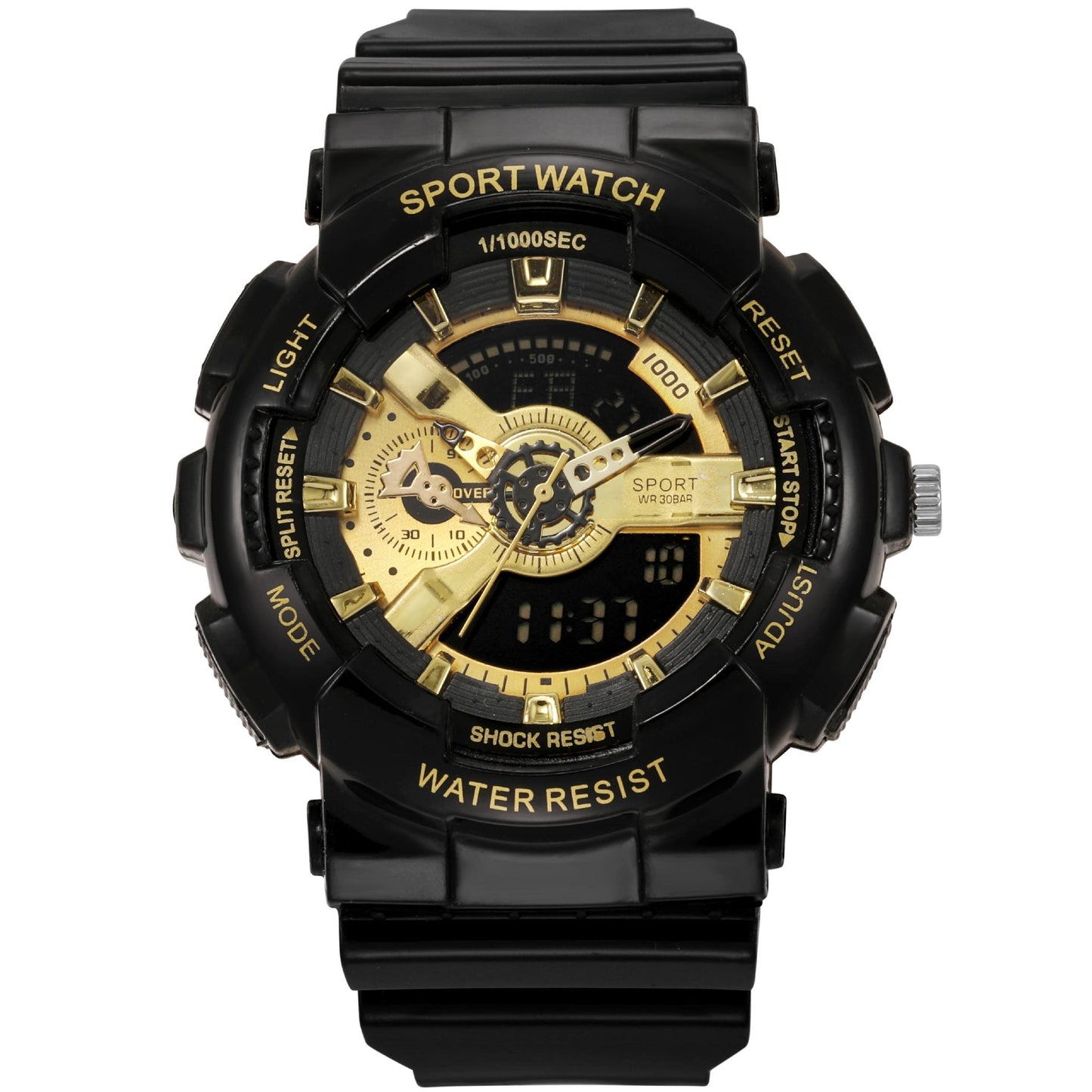 Multi-functional Sports Fashion Watch with Dual-Display and Luminous Features