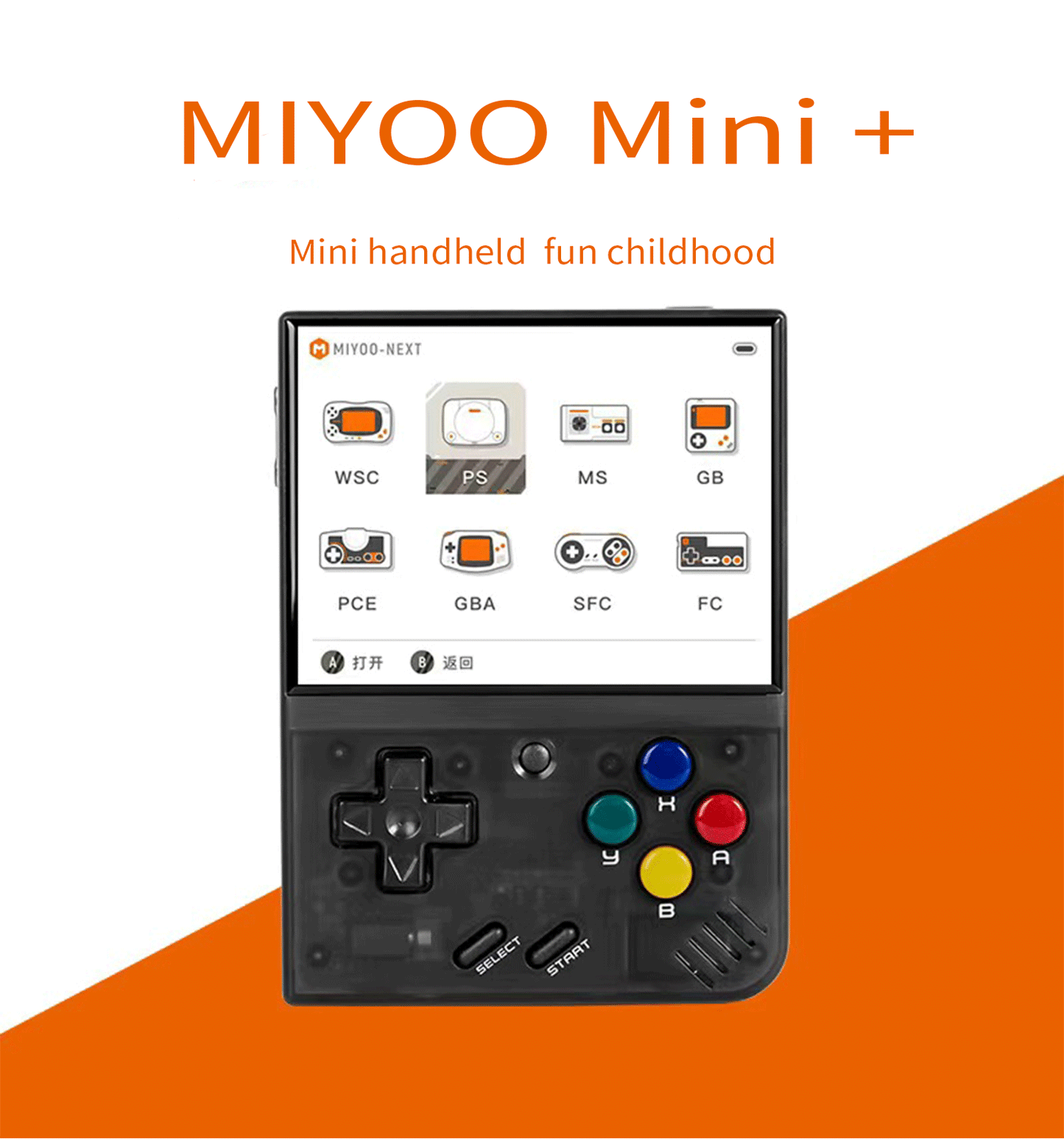 Miyoo Mini Plus+ OOpen Source Handheld Gaming Console - Retro Game Machine with Classic Nostalgia, 3.5-Inch High-Definition Screen, GBA Street Arcade