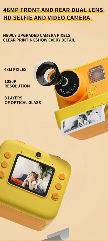 Instant Print Kids Camera with Thermal Printing Technology