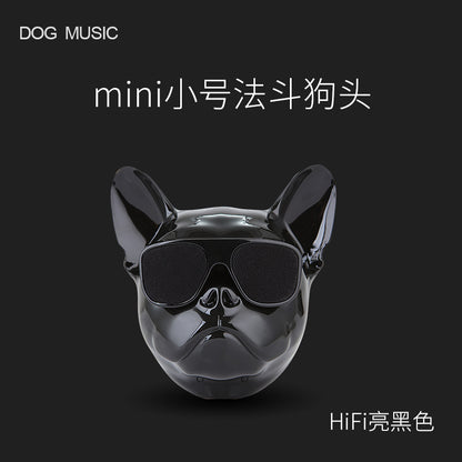 Portable Wireless Bluetooth Speaker - Creative Bull Dog Head Design