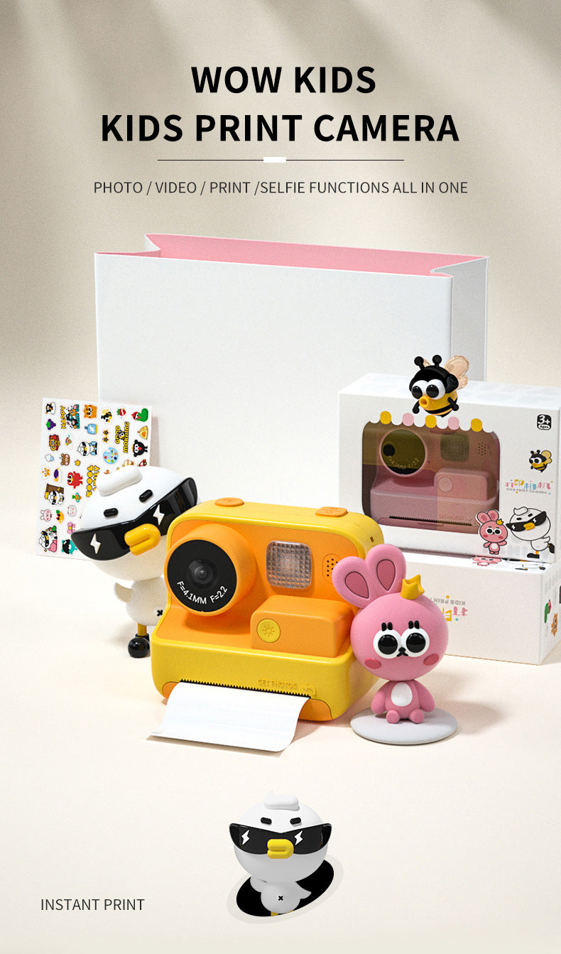 Instant Print Kids Camera with Thermal Printing Technology