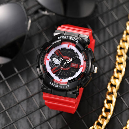 Multi-functional Sports Fashion Watch with Dual-Display and Luminous Features