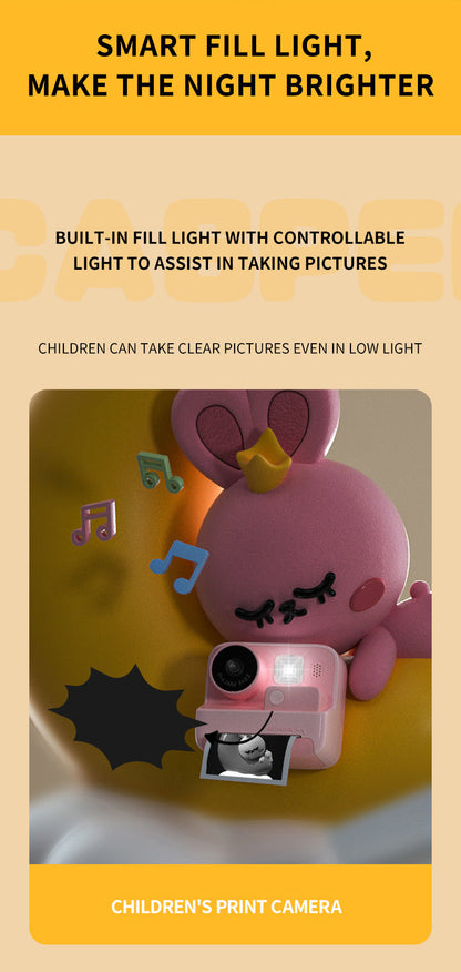 Instant Print Kids Camera with Thermal Printing Technology