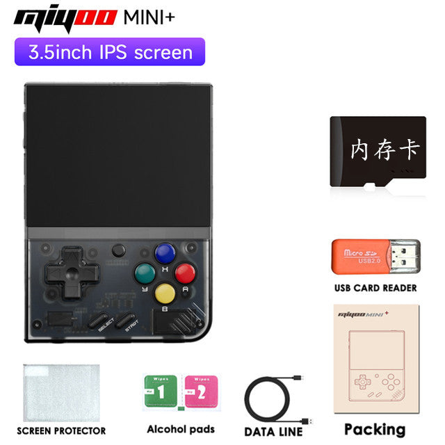 Miyoo Mini Plus+ OOpen Source Handheld Gaming Console - Retro Game Machine with Classic Nostalgia, 3.5-Inch High-Definition Screen, GBA Street Arcade