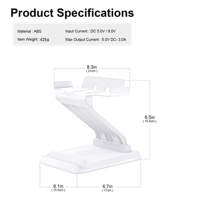 VR Headset Charging and Display Stand for Oculus Quest 2, HTC, Pico Neo 3 and Other VR Headsets