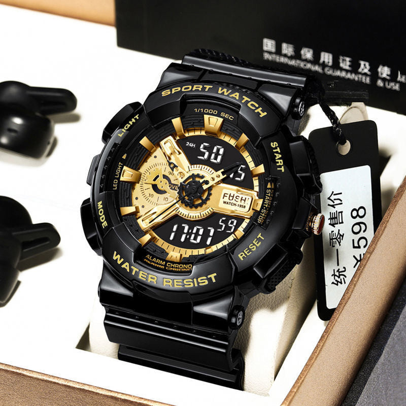 Multi-functional Sports Fashion Watch with Dual-Display and Luminous Features