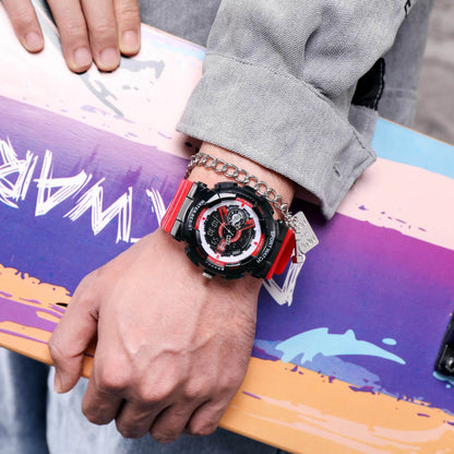 Multi-functional Sports Fashion Watch with Dual-Display and Luminous Features