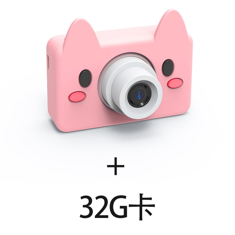 Cartoon Children's Camera - Mini Sports Camera Toy Camera Small SLR with 3200W Pixel Range