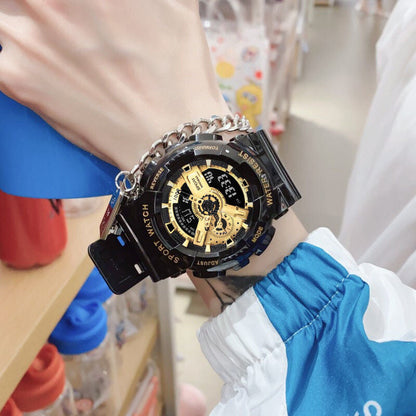 Multi-functional Sports Fashion Watch with Dual-Display and Luminous Features