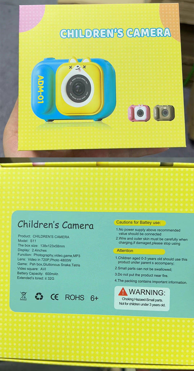 Children's Digital Camera - 4800W HD Dual-Photo and 2.4-Inch Display