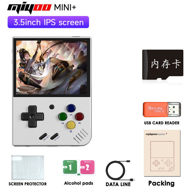 Miyoo Mini Plus+ OOpen Source Handheld Gaming Console - Retro Game Machine with Classic Nostalgia, 3.5-Inch High-Definition Screen, GBA Street Arcade