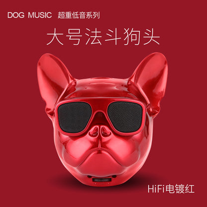 Portable Wireless Bluetooth Speaker - Creative Bull Dog Head Design