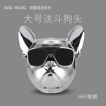 Portable Wireless Bluetooth Speaker - Creative Bull Dog Head Design