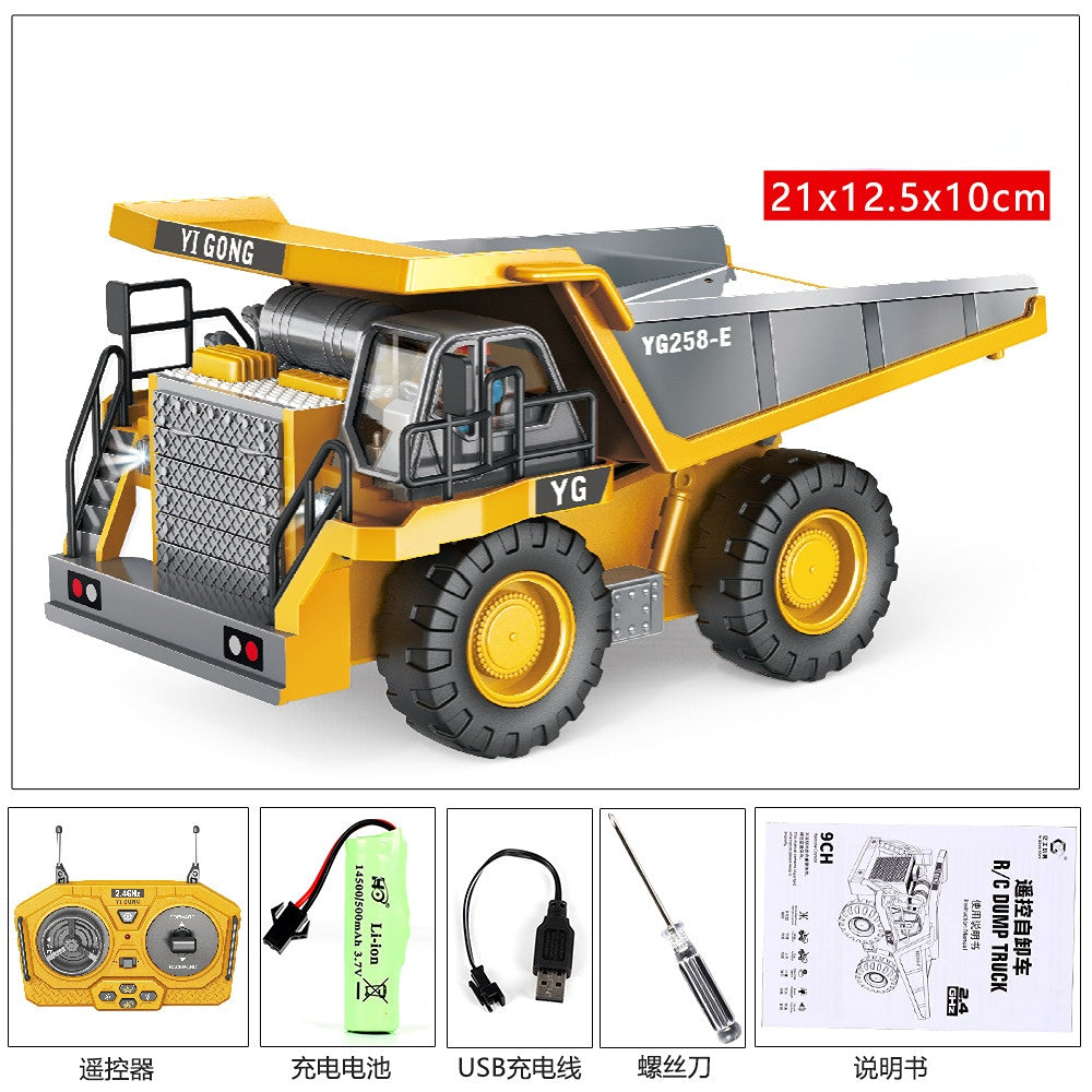 Remote Control alloy Excavator and Dump Truck Toy Set for Children - Remote Control Car