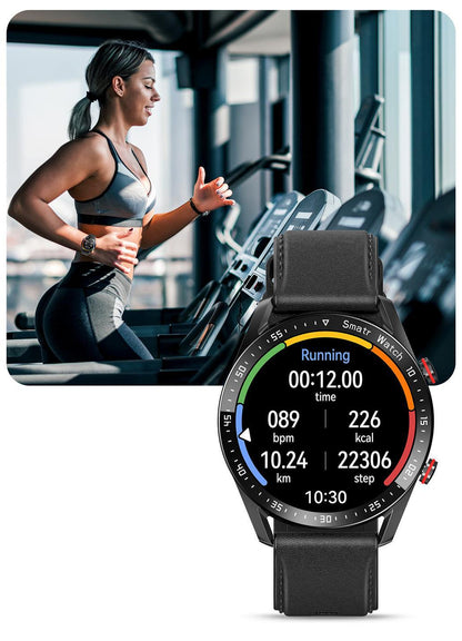 HW20 Smart Watch - ECG+PPG, Stainless Steel Strap, Bluetooth, Waterproof, Health Monitoring