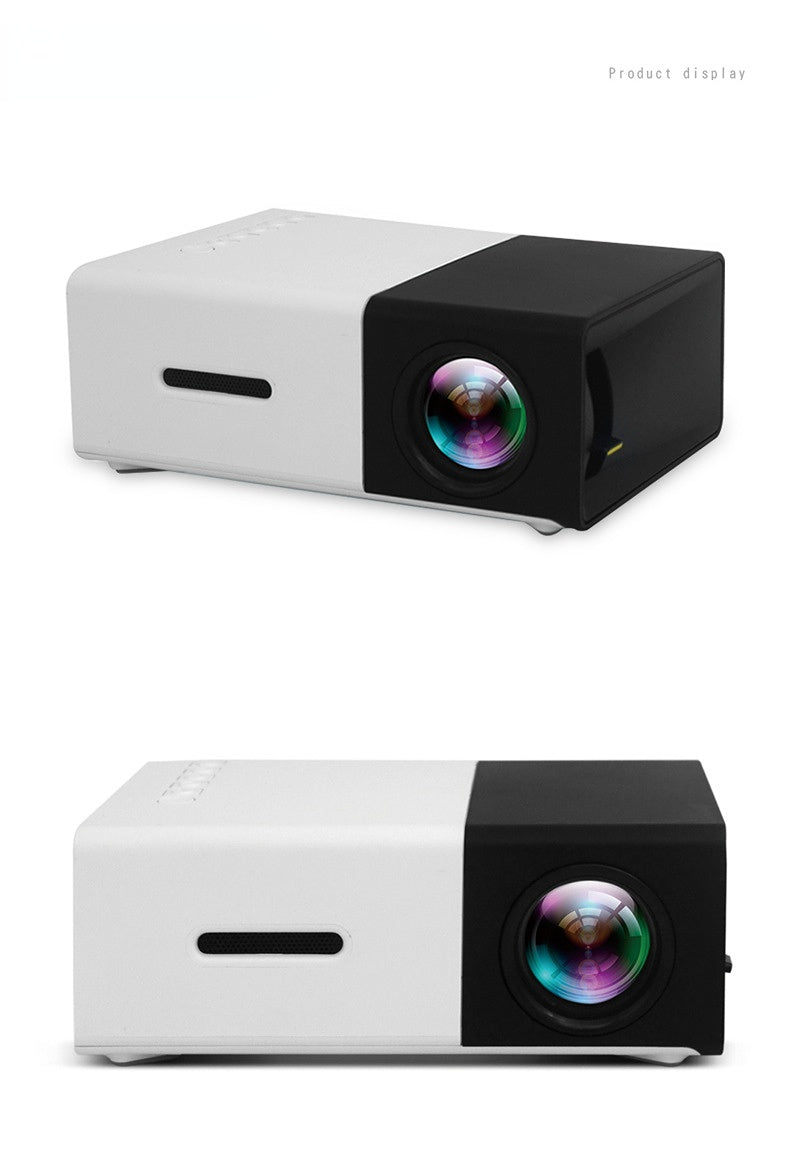 YG300 Mini Projector - Portable Home LED Projector with HD 1080p Support