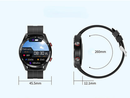 HW20 Smart Watch - ECG+PPG, Stainless Steel Strap, Bluetooth, Waterproof, Health Monitoring